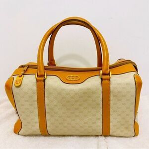 Gucci Tan and Orange Tote Bag